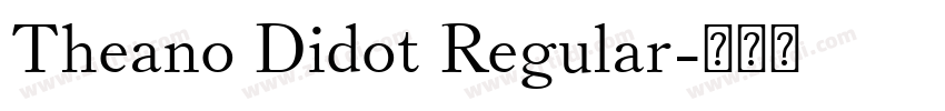 Theano Didot Regular字体转换